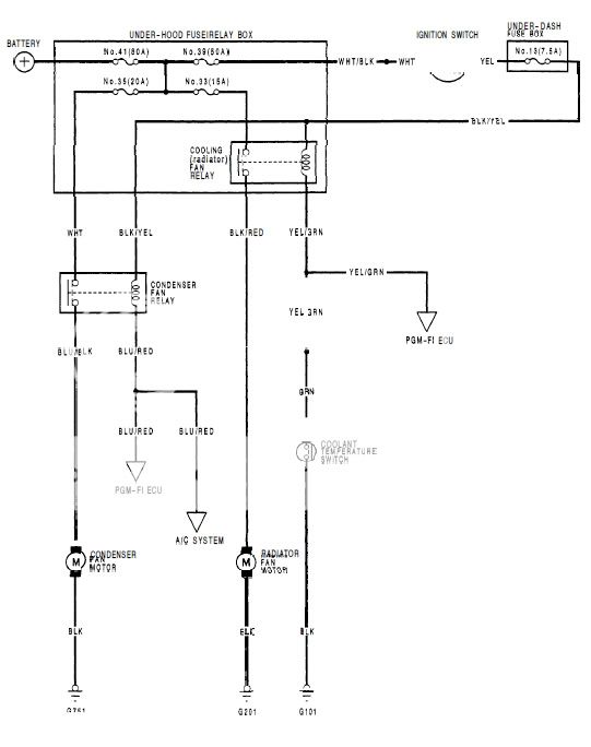 Radiator fan runs constant not hard wired HondaTech Honda Forum